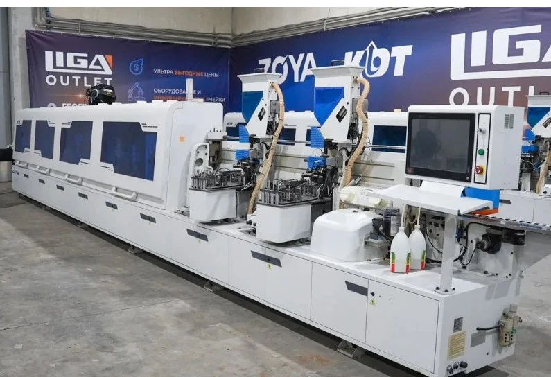 Автоматический кромкооблицовочный станок модели KDT KE-496GH Б/У