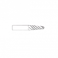 Концевая фреза гравировальная спиральная VHW 1*30,5/75*6 Z2 RH