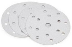 Шлифовальный круг Ligreat на бумажной основе белый  д150мм 15отв. Р220, упак 100 шт