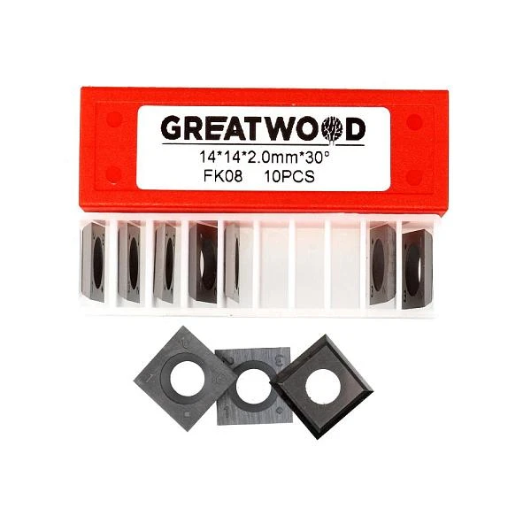 Нож сменный VHW 14*14*2 30° FK08 GREATWOOD — фото 2
